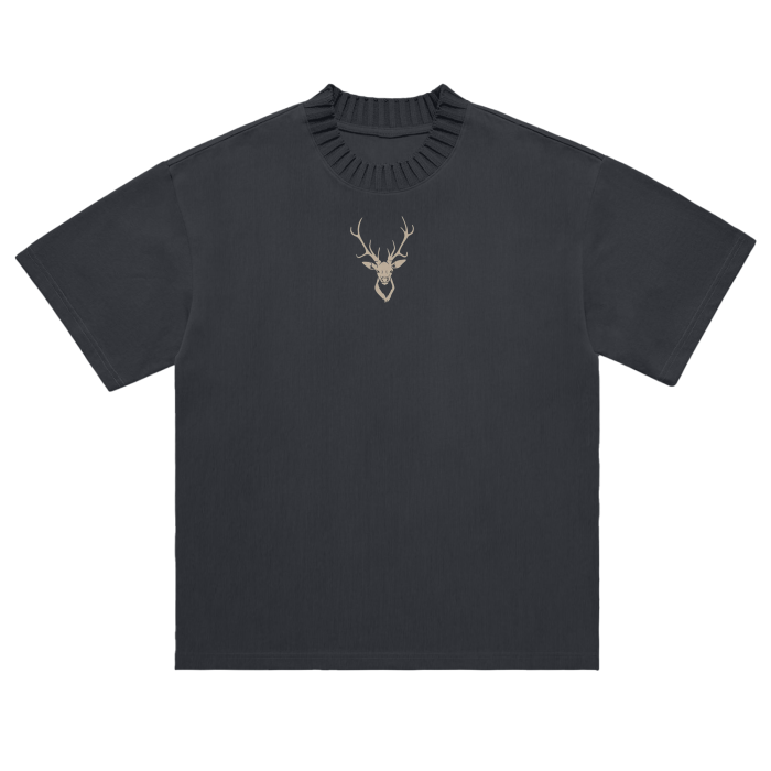 JSA Heavyweight Knitted Round Neck T-Shirt - 305 GSM