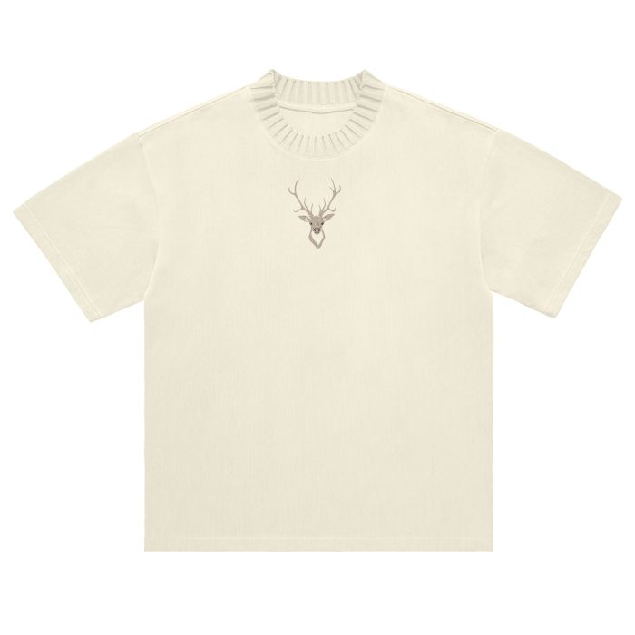 JSA Heavyweight Knitted Round Neck T-Shirt - 305 GSM