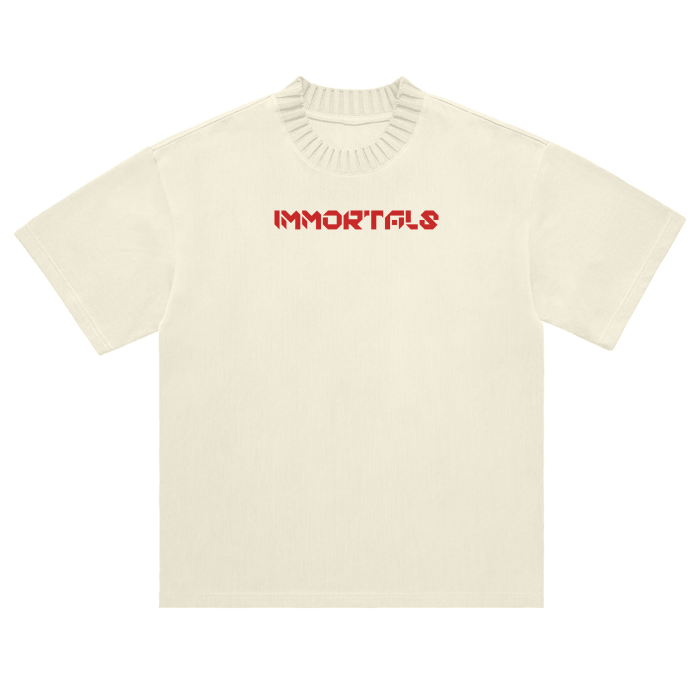 MRS Heavyweight Knitted Round Neck T-Shirt - 305 GSM