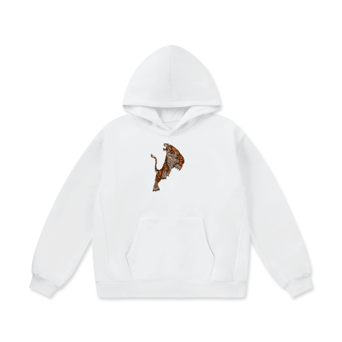 A LION WITH COURAGE Oversize Heavyweight Fleece Hoodie - 460 GSM