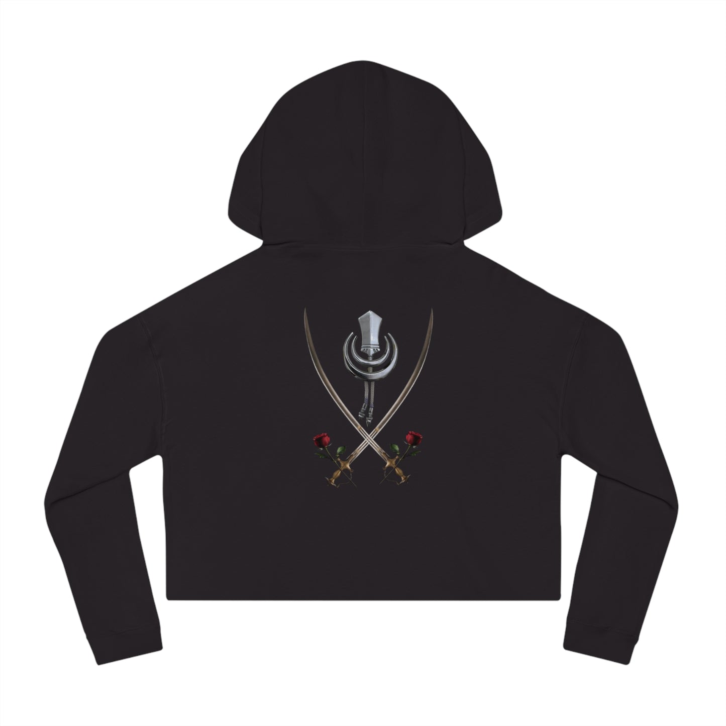 TWO SWORDS Women’s Cropped Hooded Sweatshirt