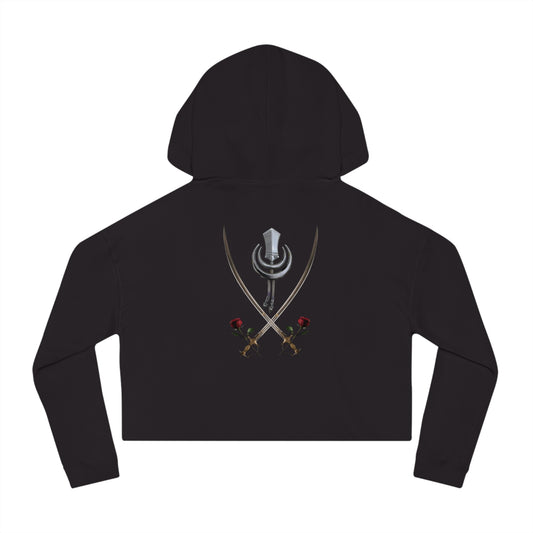 TWO SWORDS Women’s Cropped Hooded Sweatshirt