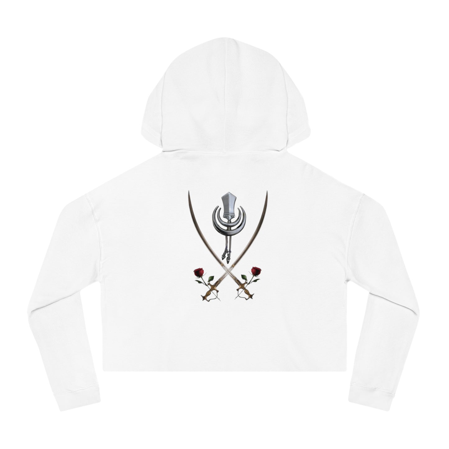 TWO SWORDS Women’s Cropped Hooded Sweatshirt