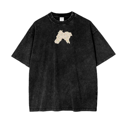 MRS Acid Wash Oversize T-Shirt - 250 GSM