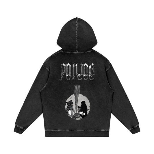 PUNJAB Acid Wash Oversize Hoodie - 420 GSM