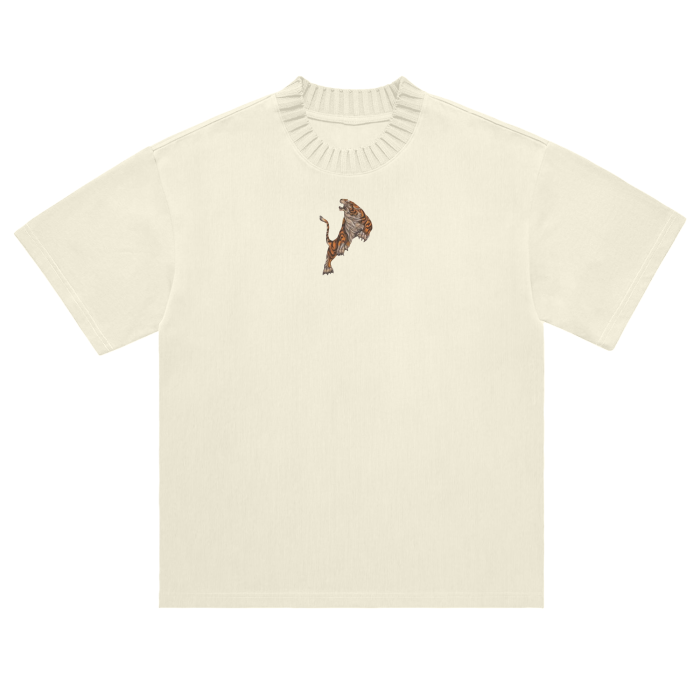 HSN Heavyweight Knitted Round Neck T-Shirt - 305 GSM