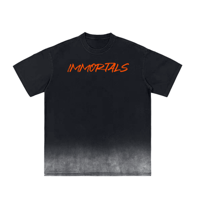 BDSJS (Black) Vintage Washed  Gradient  T-Shirt - 250 GSM