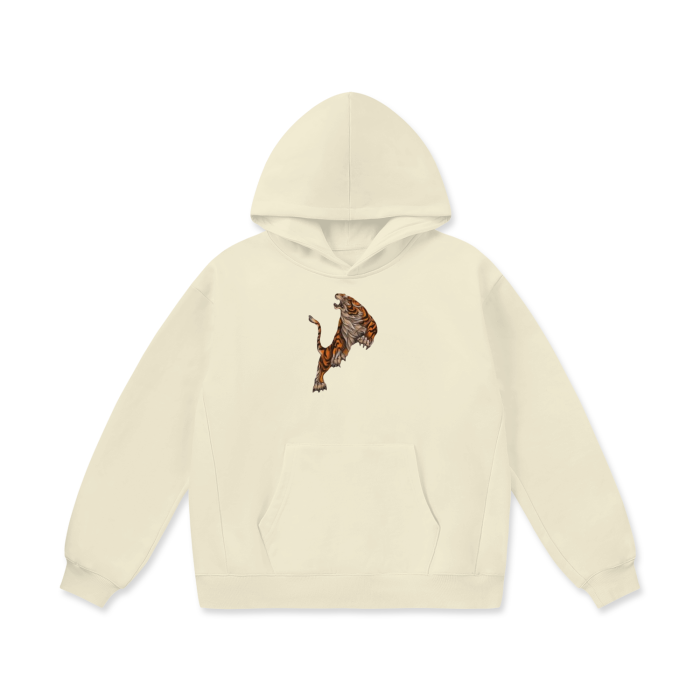 A LION WITH COURAGE Oversize Heavyweight Fleece Hoodie - 460 GSM