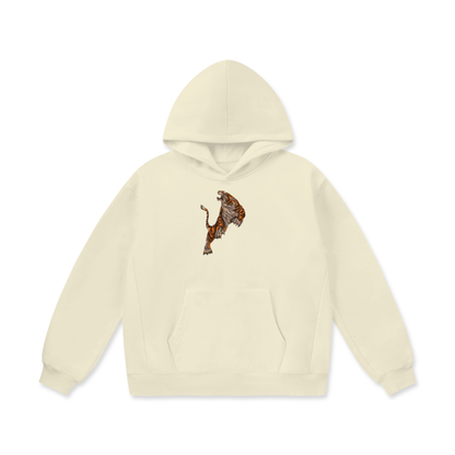 A LION WITH COURAGE Oversize Heavyweight Fleece Hoodie - 460 GSM