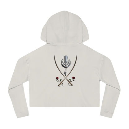 TWO SWORDS Women’s Cropped Hooded Sweatshirt