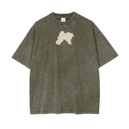 MRS Acid Wash Oversize T-Shirt - 250 GSM