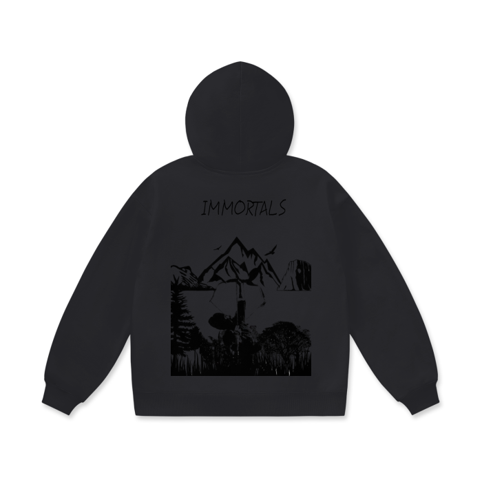 A LION WITH COURAGE Oversize Heavyweight Fleece Hoodie - 460 GSM