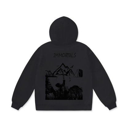 A LION WITH COURAGE Oversize Heavyweight Fleece Hoodie - 460 GSM