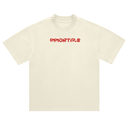 MRS Heavyweight Knitted Round Neck T-Shirt - 305 GSM