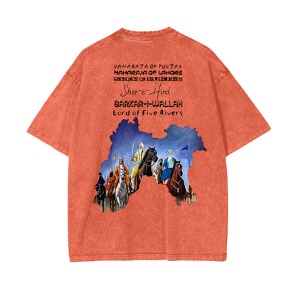 MRS Acid Wash Oversize T-Shirt - 250 GSM