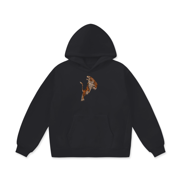 A LION WITH COURAGE Oversize Heavyweight Fleece Hoodie - 460 GSM