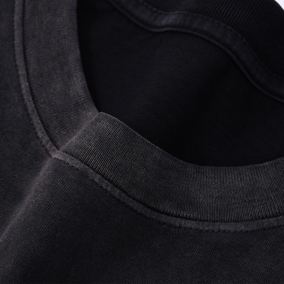 HORSE AND HAWK （Black）Classic Wash Gradient T-shirt - 250 GSM
